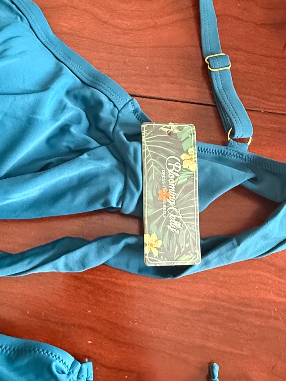 Blooming Jelly High Waisted Bikini Set Drawstring Swimsuit - Picture 14 of 14